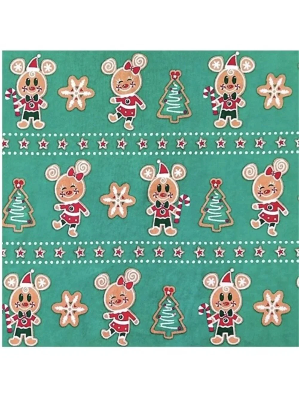 Disney Mickey & Friends Gingerbread PJ Pals 2 piece Pajamas Set, Size 2X - Picture 2 of 7